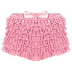 Low Rise Ruffles Tiered Short