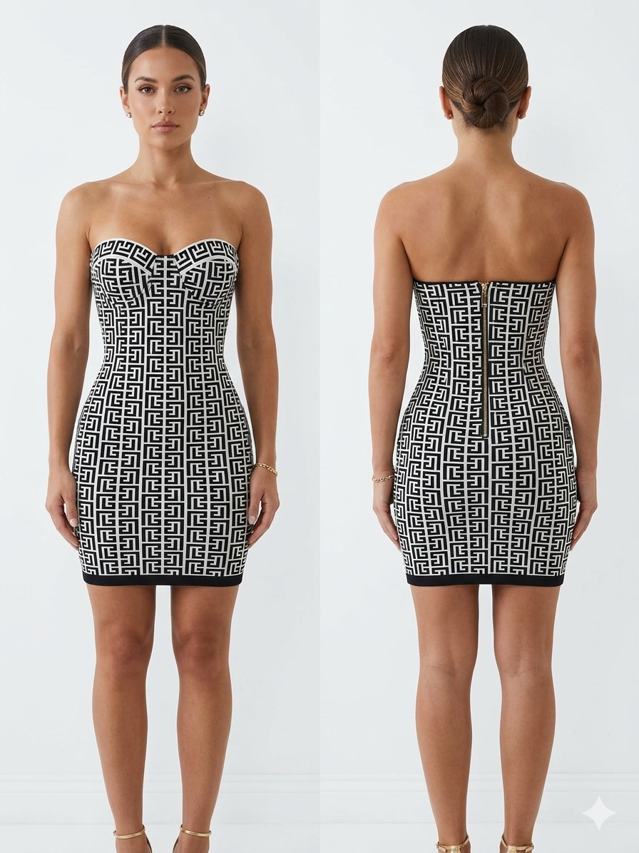 Mini-robe bandeau Luxene