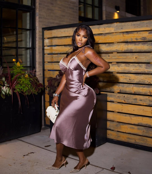 Ronda Silk Midi Dress