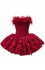 Princessa Floral Vorset Mini Dress