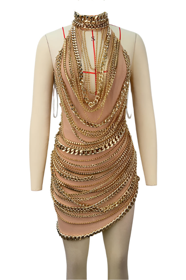 Cuban Link Mesh Dress