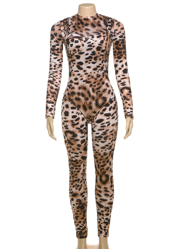 Gizel Leopard Jumpsuit