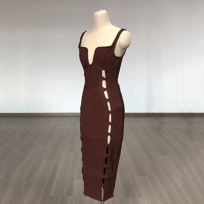 No Cuts Given Bandage Midi Dress