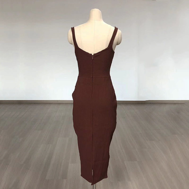 no cuts given dress No Cuts Given Bandage Midi Dress - Navy
