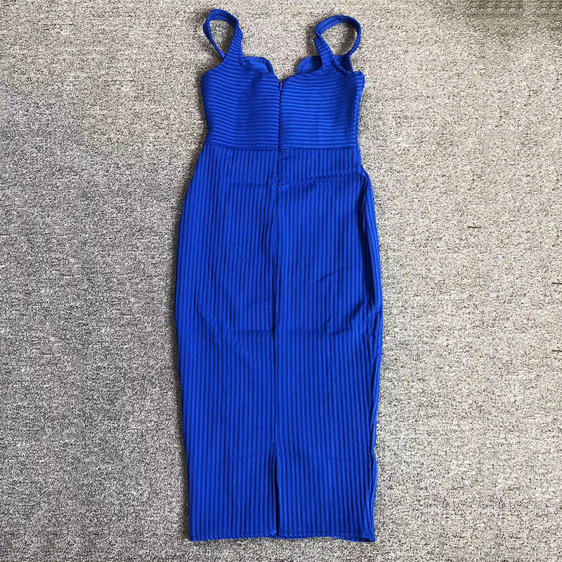 no cuts given dress No Cuts Given Bandage Midi Dress - Navy