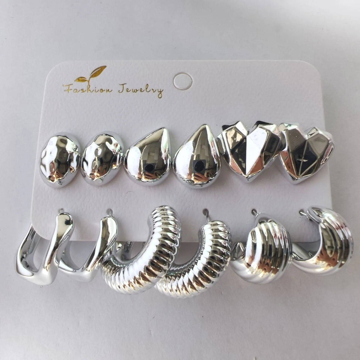 12Pcs Vintage Earrings Set Fashion Closet Clothing