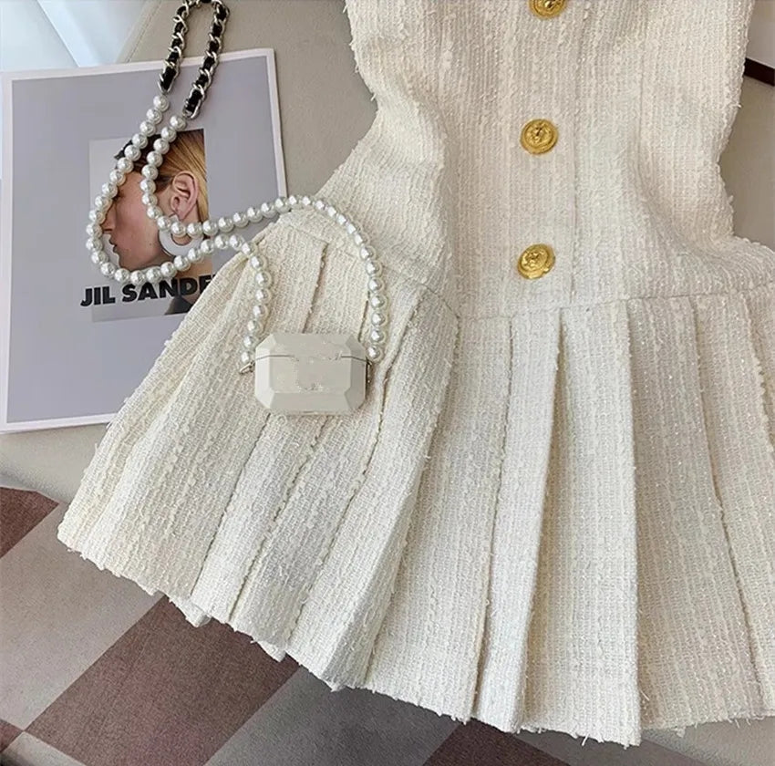 Luxury Woolen Mini Dress