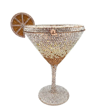 Cocktail Diamond Goblet Clutch Bag