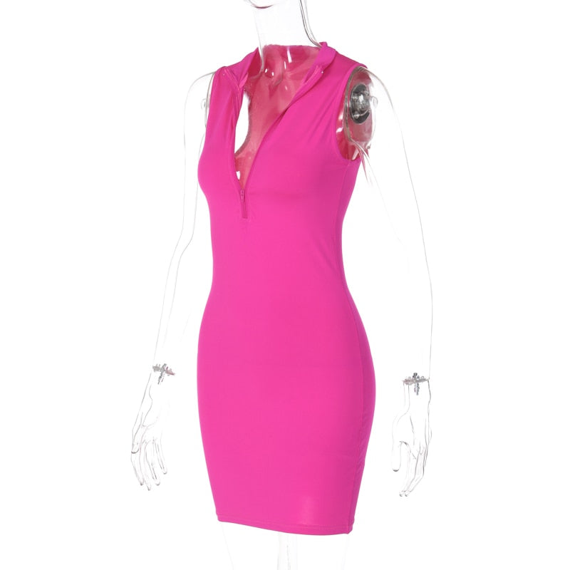 A Neon Bodycon Mini Dress Fashion Closet Clothing