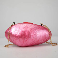 A Shell Acrylic Mini Clutch Bag Fashion Closet Clothing