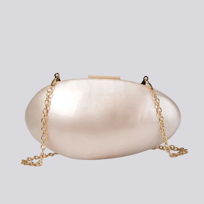 A Shell Acrylic Mini Clutch Bag Fashion Closet Clothing