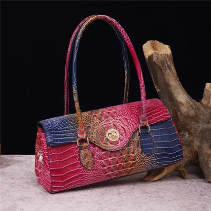 Crocodile Vintage Leather Handbag
