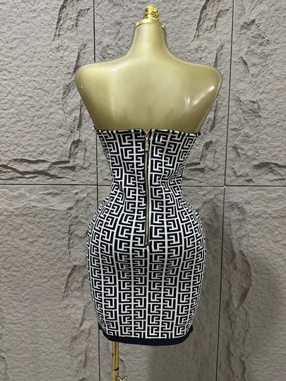Luxene Bandage Mini Dress