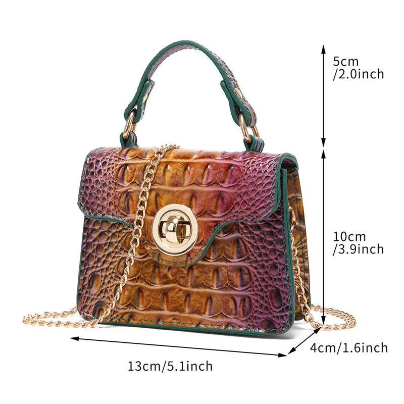 Reptile Vintage Crossbody Bag