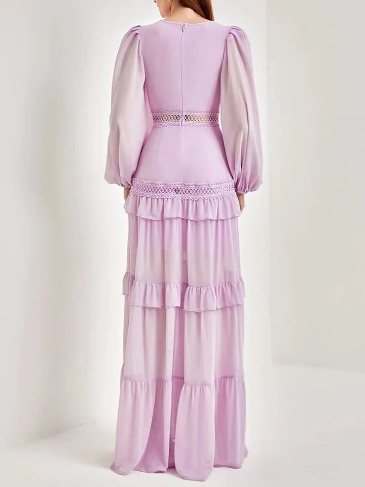 Alania Ruffle Maxi Dress Fashion Closet Clothing