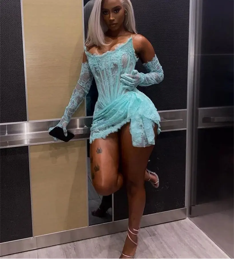 Allure Lace Corset Mini Dress Fashion Closet Clothing