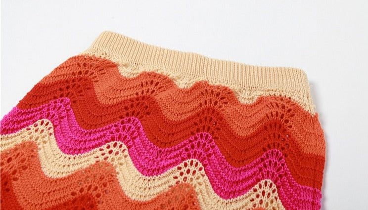 Andrea Crochet Skirt Set Fashion Closet Clothing