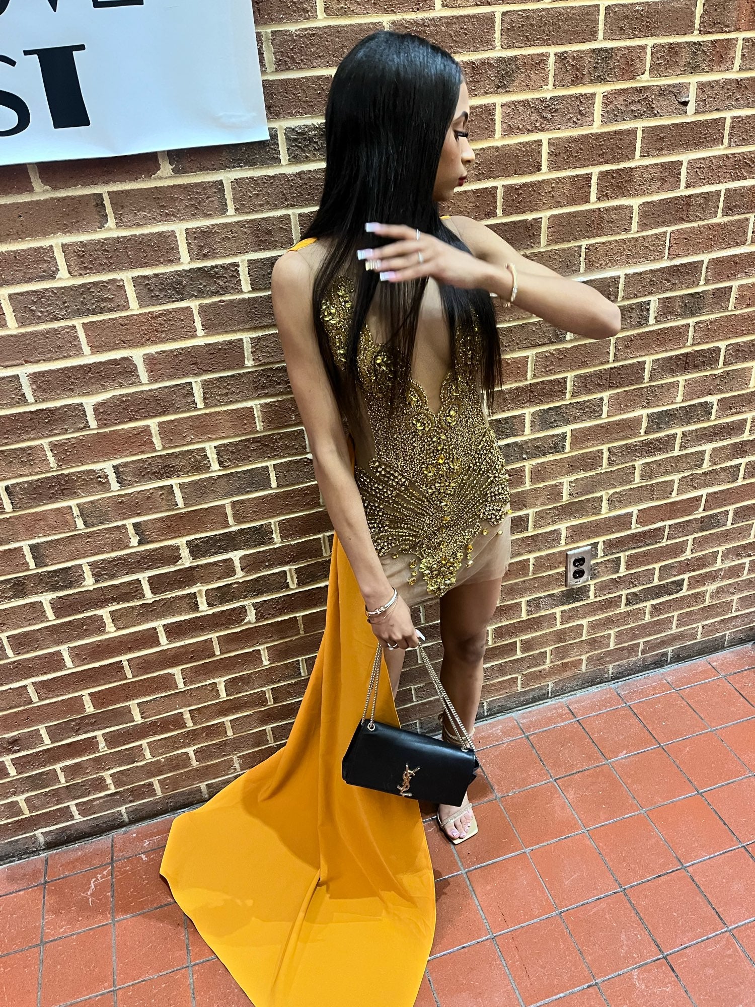 Angel Luxury Sheer Mesh Sparkly Dress Fashion Closet Clothing