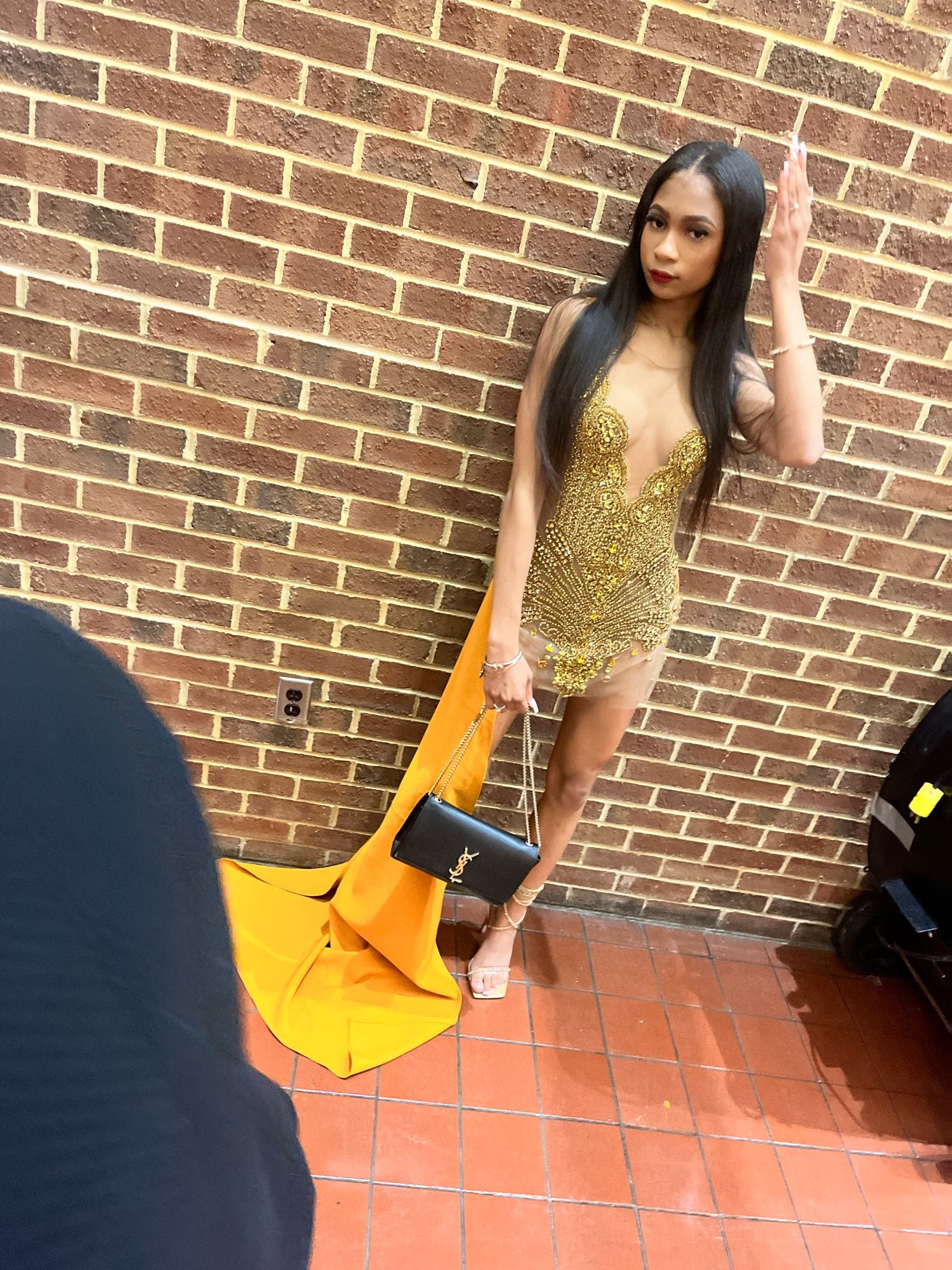 Angel Luxury Sheer Mesh Sparkly Dress Fashion Closet Clothing