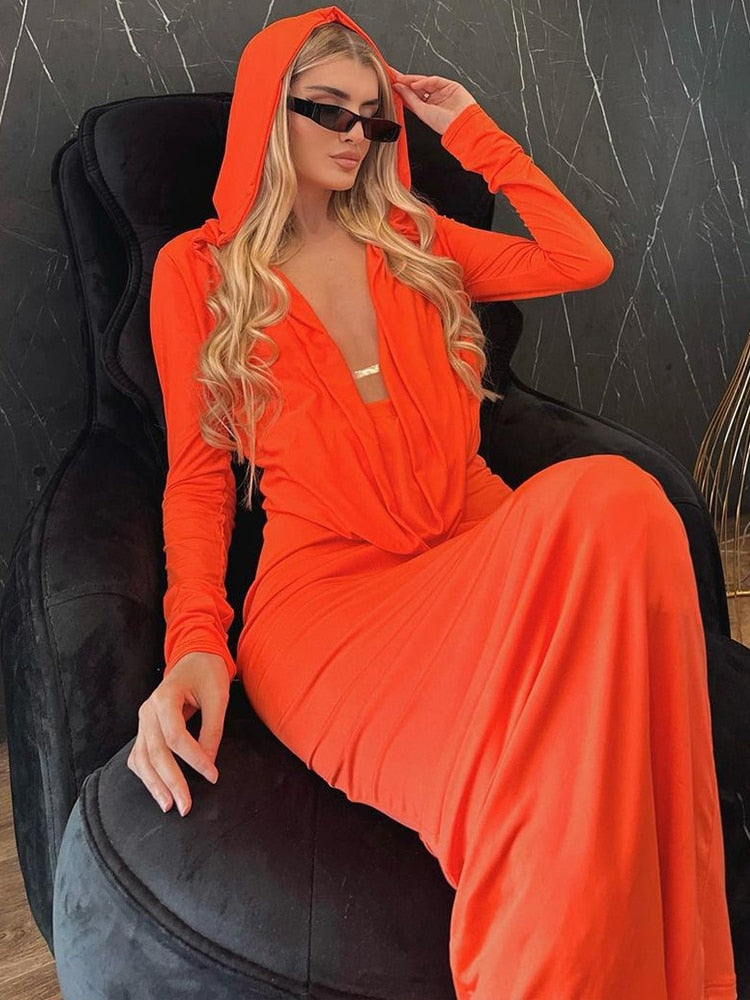 Anya V-Neck Maxi Dress Fashion Closet Clothing