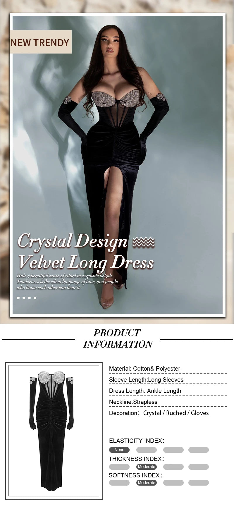 Aviana Velvet Maxi Dress Fashion Closet Clothing