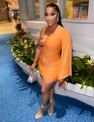 Ayana Bandage Mini Dress Fashion Closet Clothing