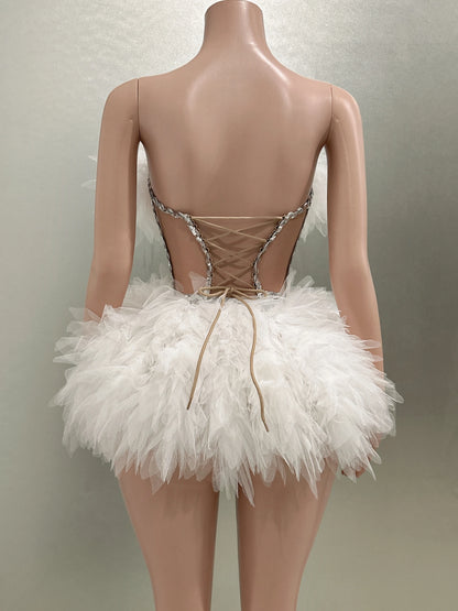 Ball Gown Mini Dress Fashion Closet Clothing
