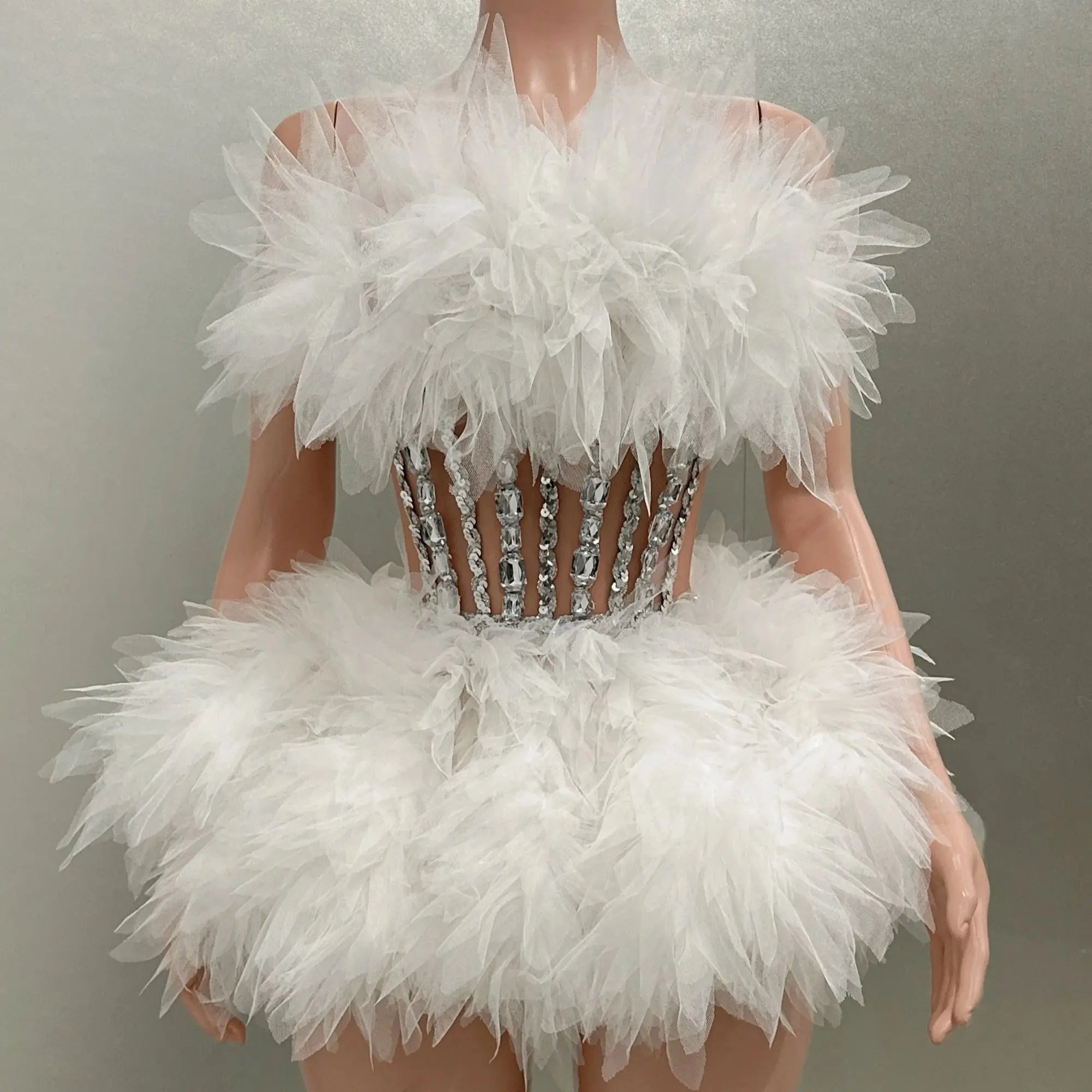 Ball Gown Mini Dress Fashion Closet Clothing