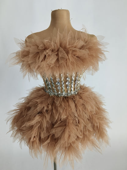 Ball Gown Mini Dress Fashion Closet Clothing