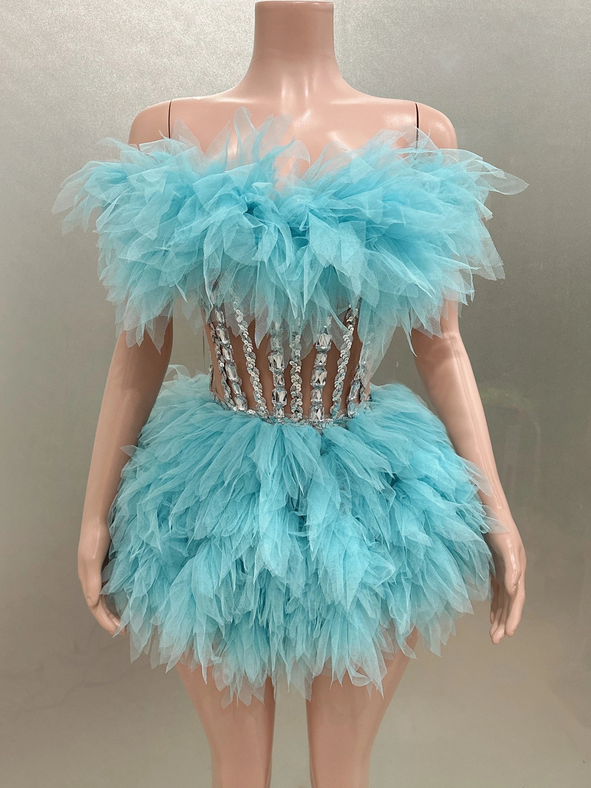 Ball Gown Mini Dress Fashion Closet Clothing