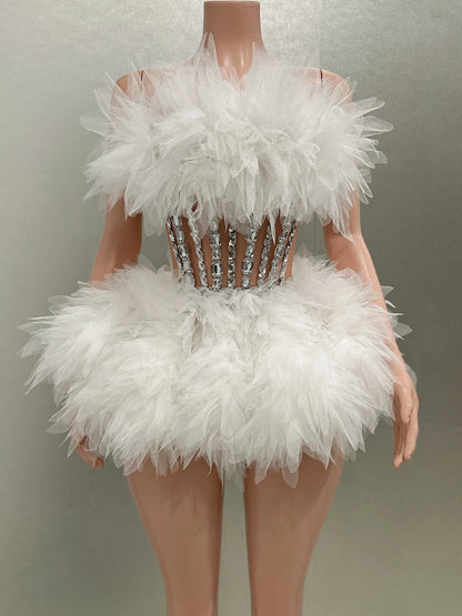 Ball Gown Mini Dress Fashion Closet Clothing