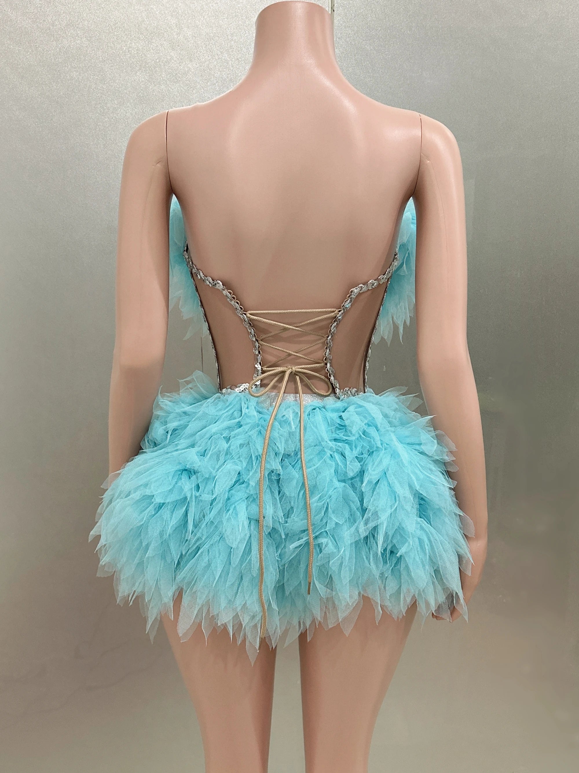 Ball Gown Mini Dress Fashion Closet Clothing