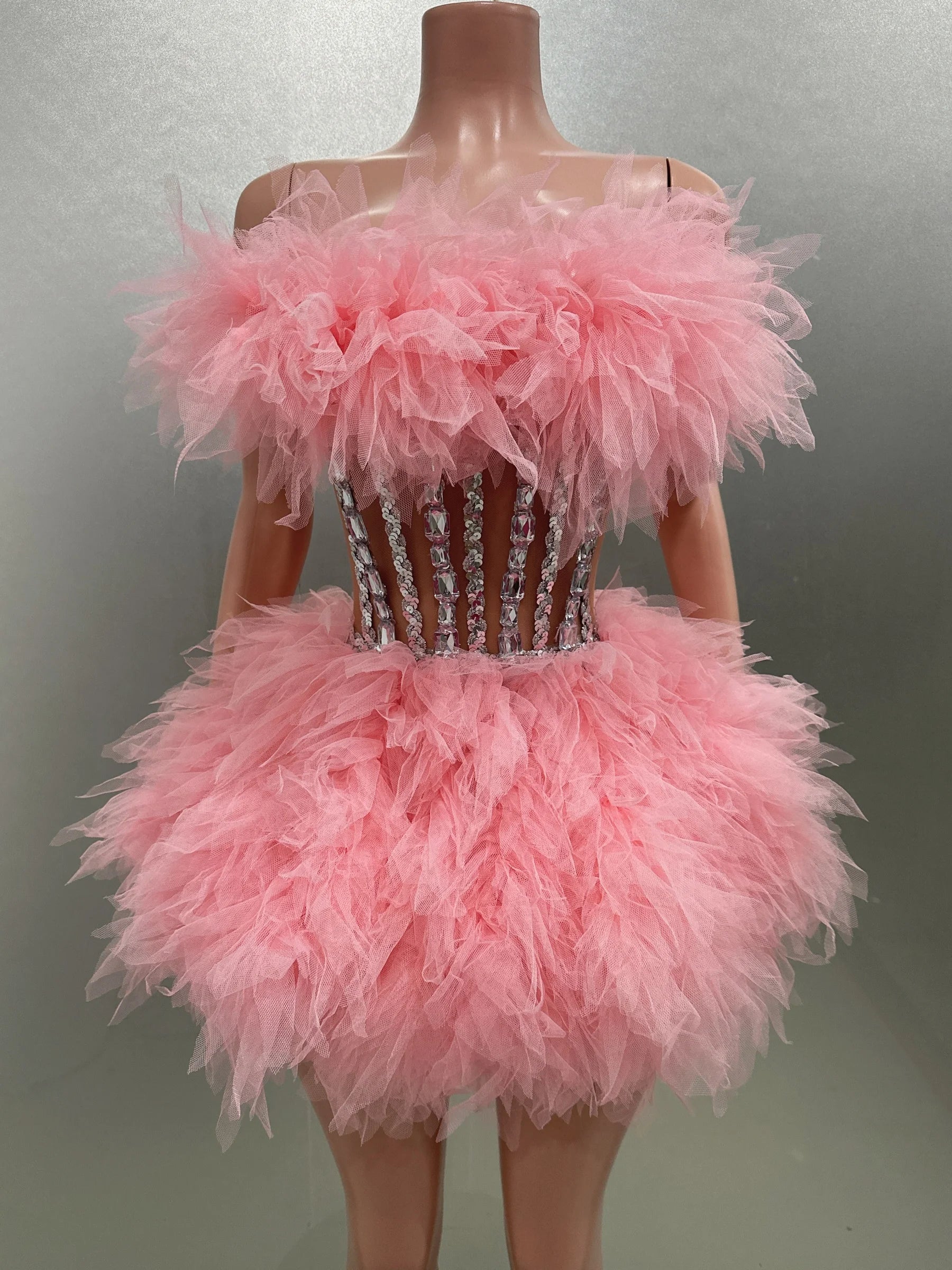 Ball Gown Mini Dress Fashion Closet Clothing