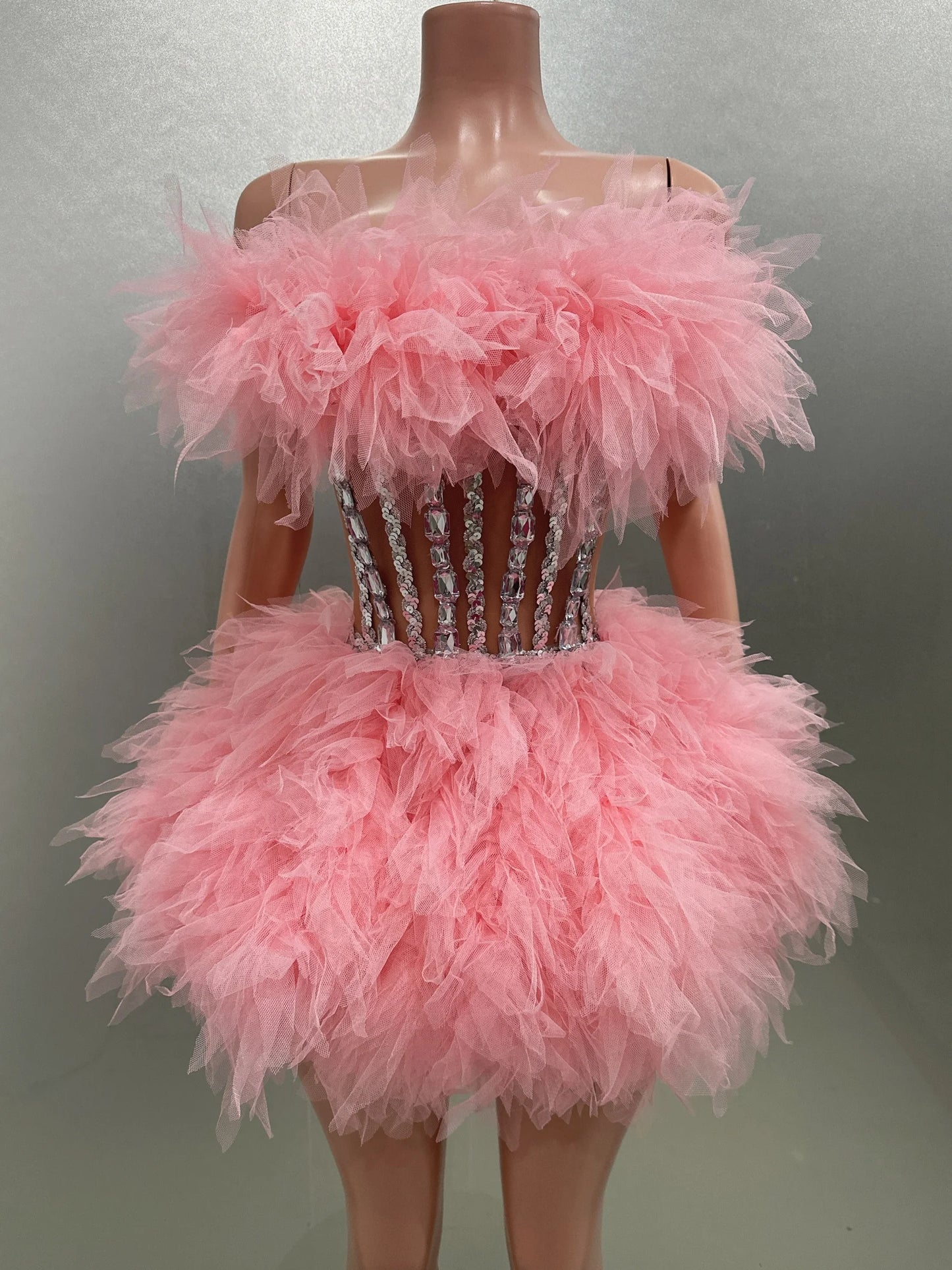 Ball Gown Mini Dress Fashion Closet Clothing