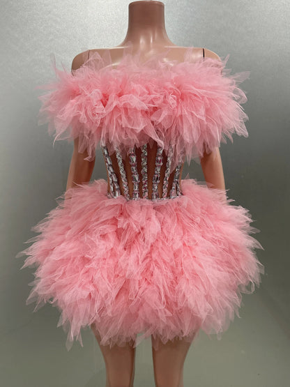 Ball Gown Mini Dress Fashion Closet Clothing