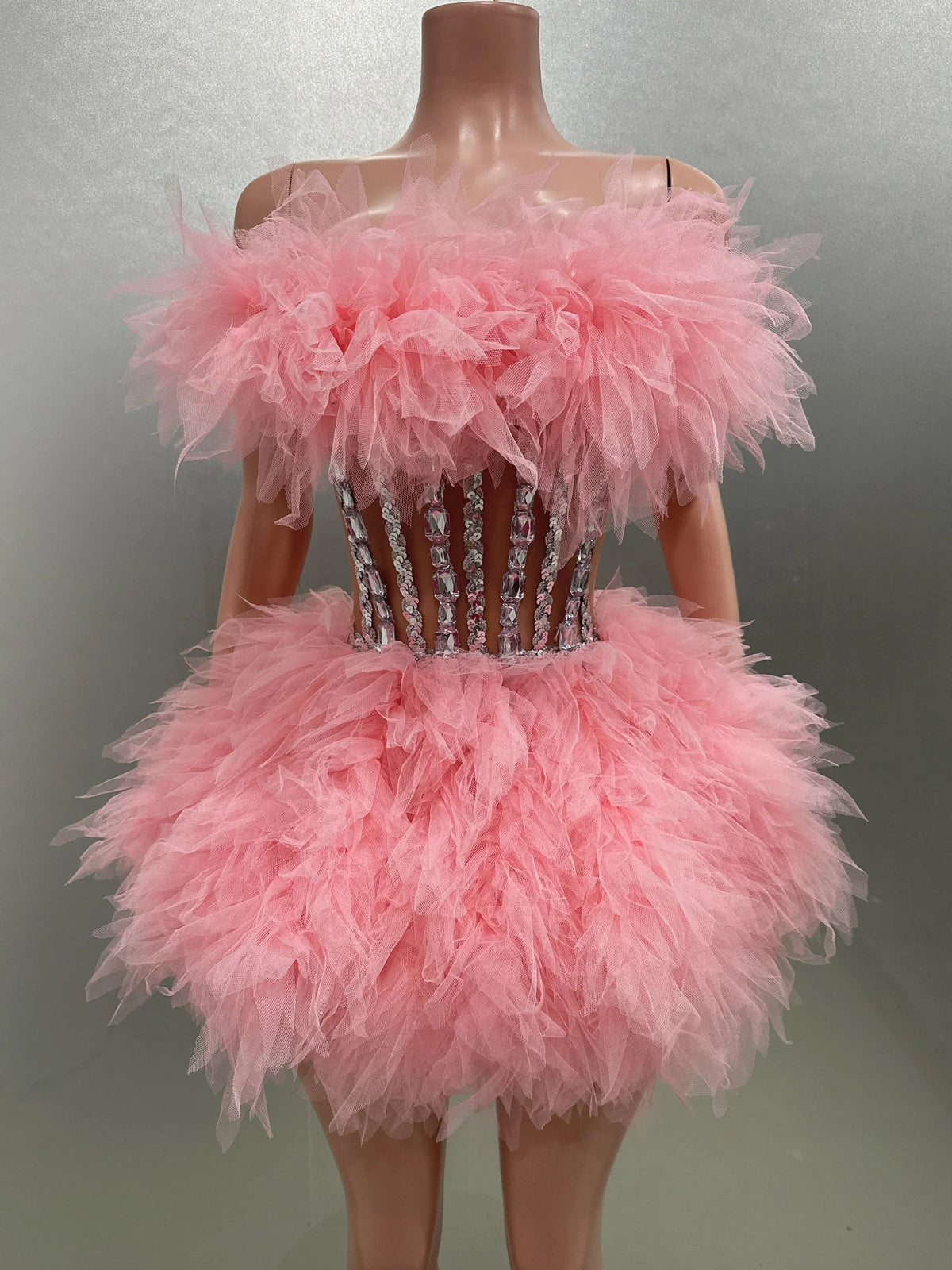 Ball Gown Mini Dress Fashion Closet Clothing