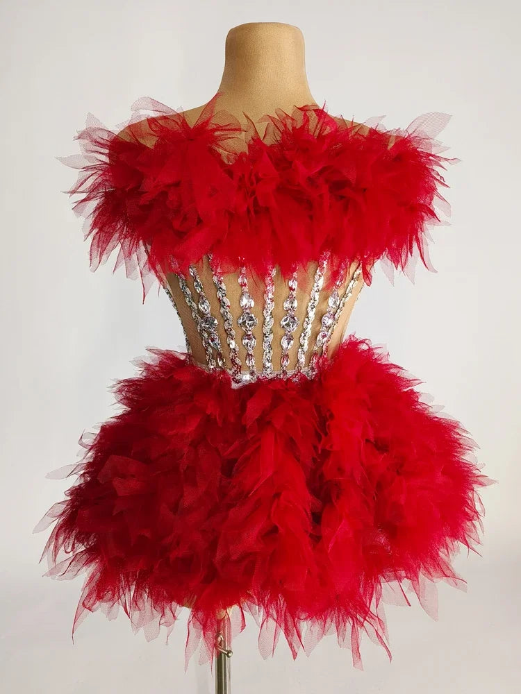 Ball Gown Mini Dress Fashion Closet Clothing