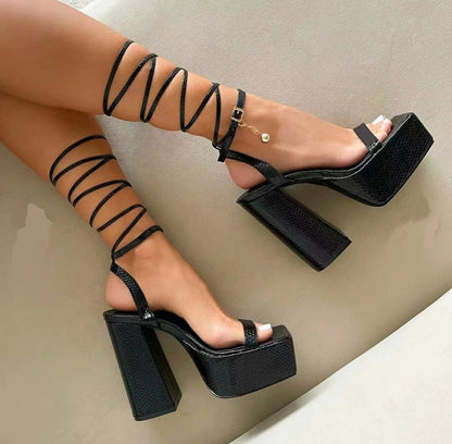 Banquet Ankle Strap High Heels Fashion Closet Clothing