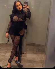 Bianca Mesh Jumpsuit Fashion Closet Clothing