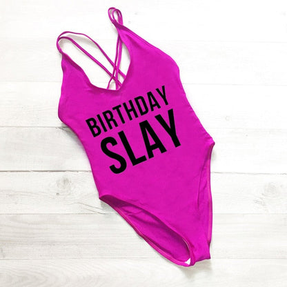 Birthday Slay Swimwear Fashion Closet Clothing