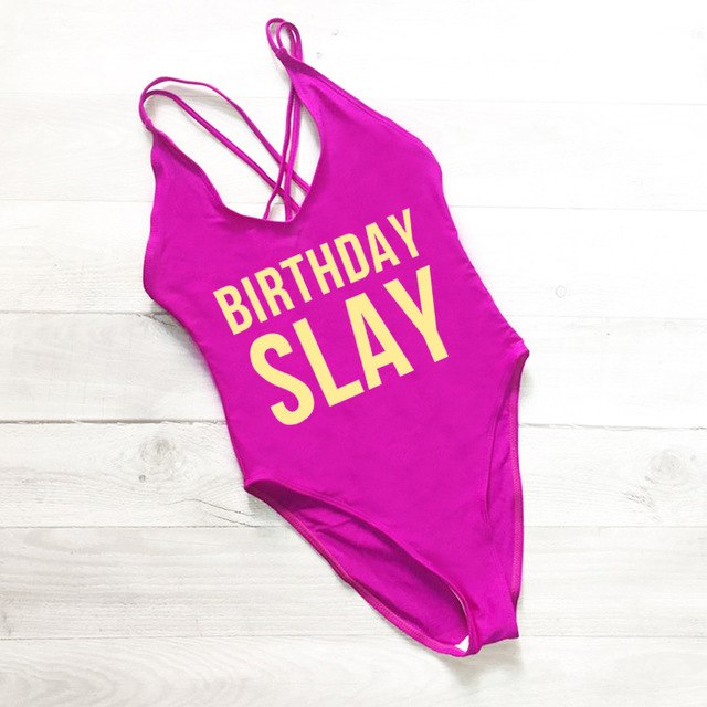 Birthday Slay Swimwear Fashion Closet Clothing