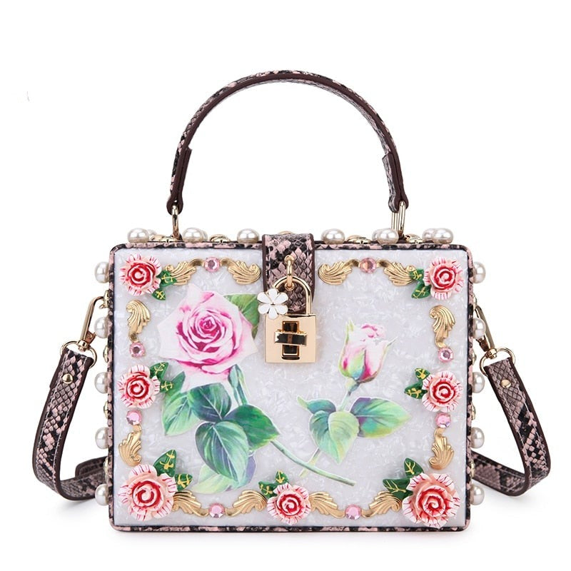 Blossoming Flower Handbag Fashion Closet Clothing