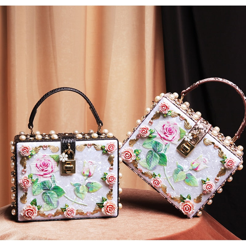 Blossoming Flower Handbag Fashion Closet Clothing