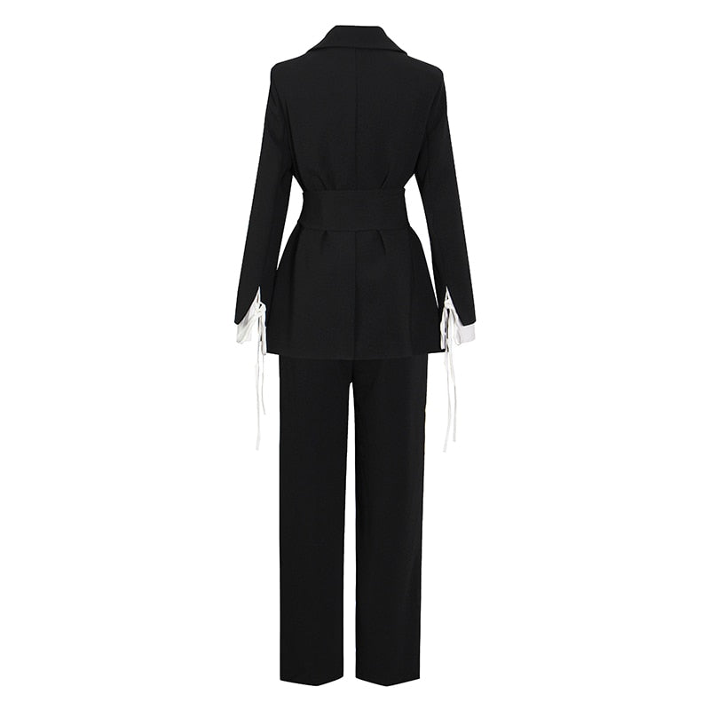 Boss Babe Blazer Wide Leg Pants Set Fashion Closet Clothing