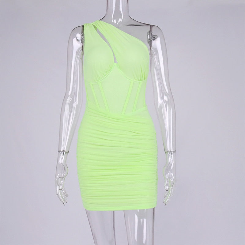 Brandi Mesh Corset Mini Dress Fashion Closet Clothing