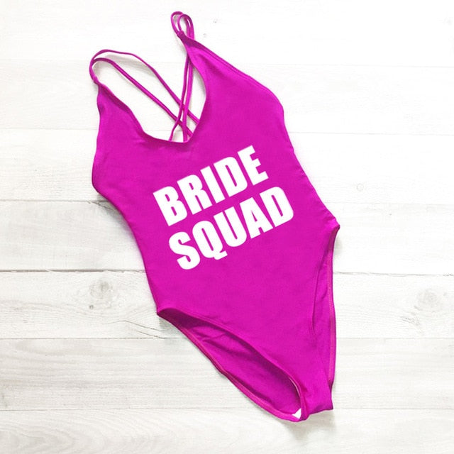 Bride Squad Swimsuit Fashion Closet Clothing