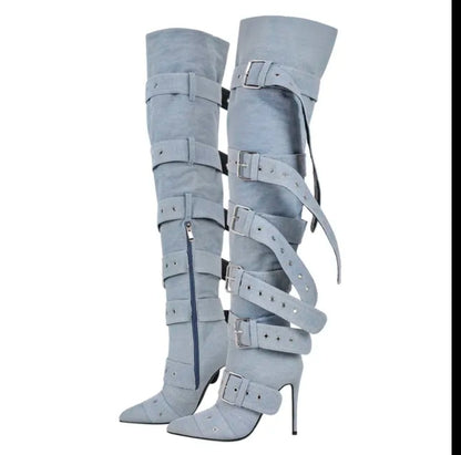 Buckle Up Boots Fashion Closet Clothing