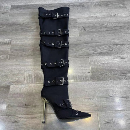 Buckle Up Boots Fashion Closet Clothing