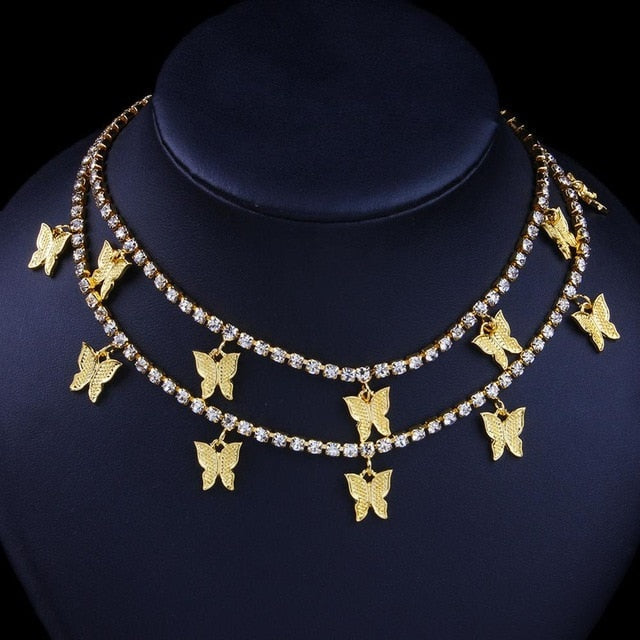 Butterfly Choker Necklace Fashion Closet Clothing