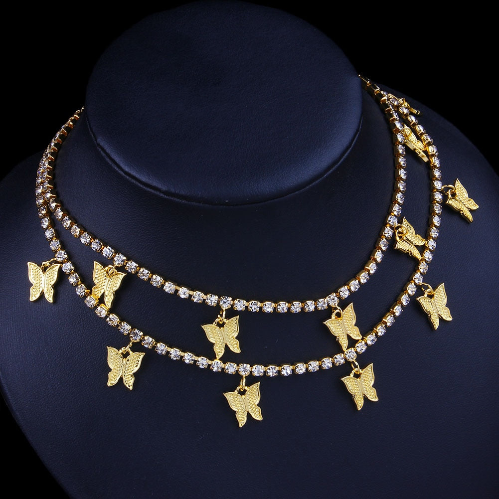 Butterfly Choker Necklace Fashion Closet Clothing